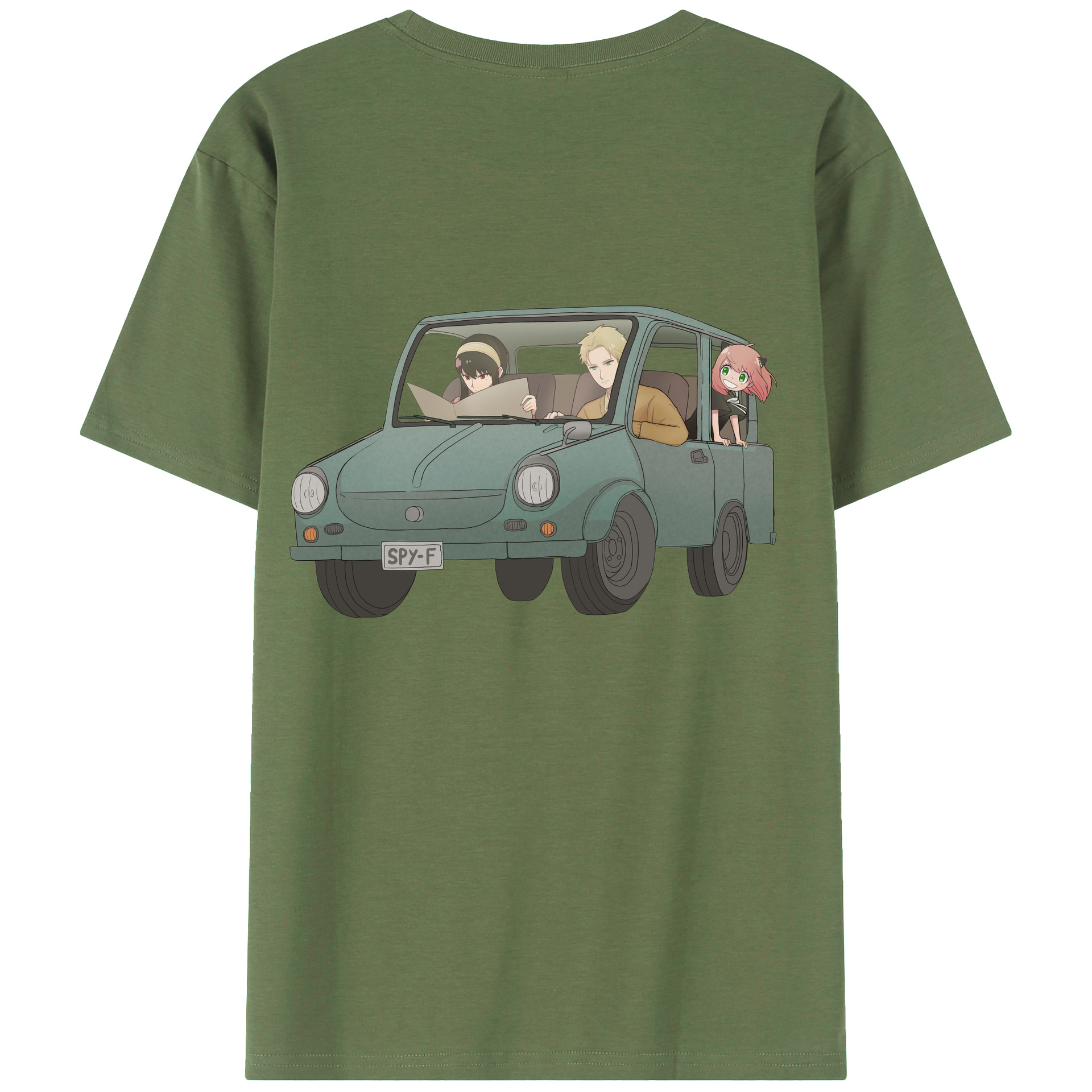 （画像用） SPY×FAMILY间谍家家酒 綿100％ メンズ半袖Tシャツ（バックプリント） 通気性